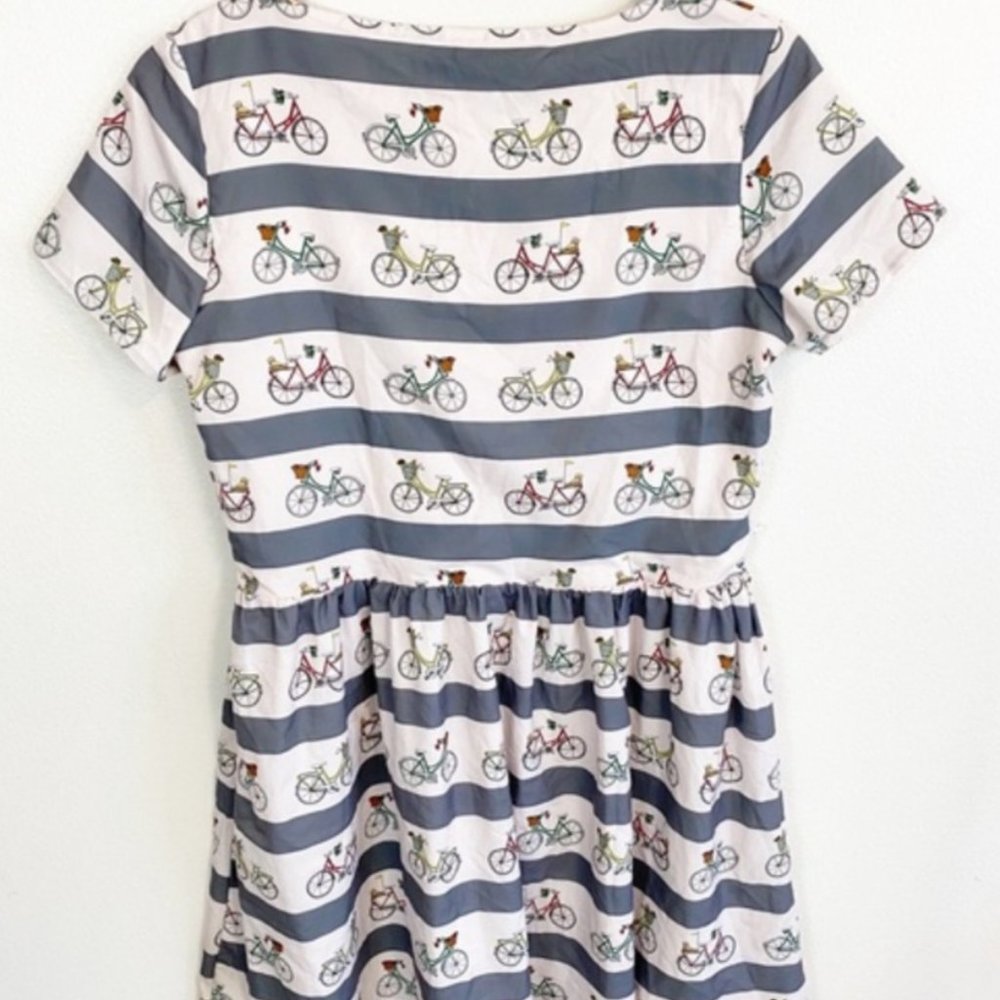 ModCloth Novelty Bike Pattern Dress - Picture 3 of 4